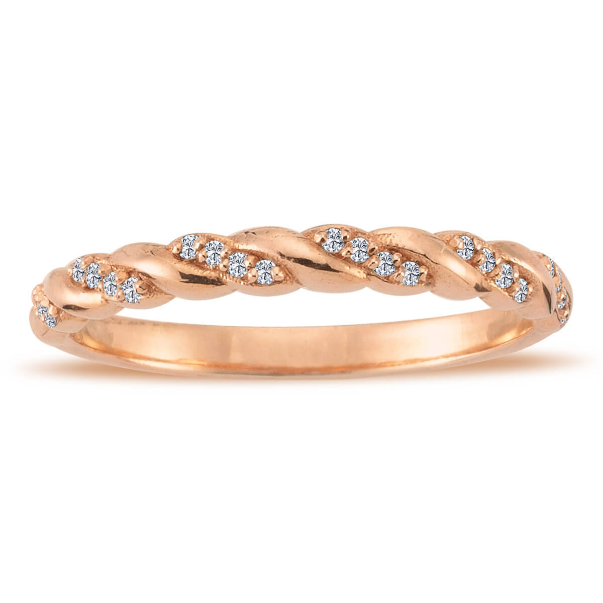 Diamond Snake Skin Ring