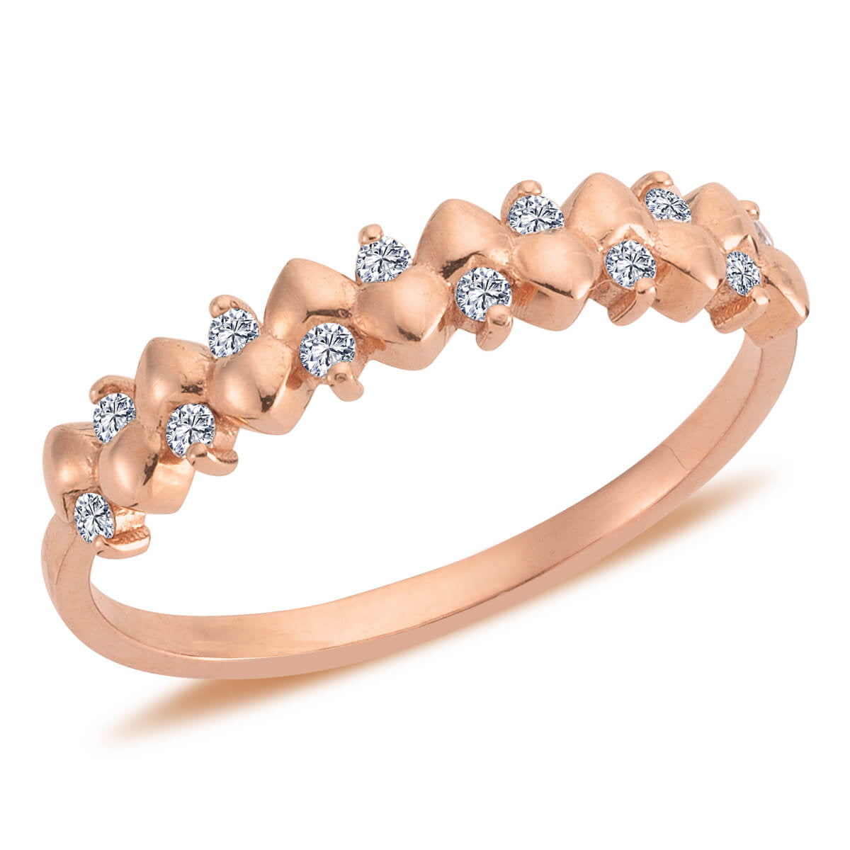 Heart Motif Diamond Ring