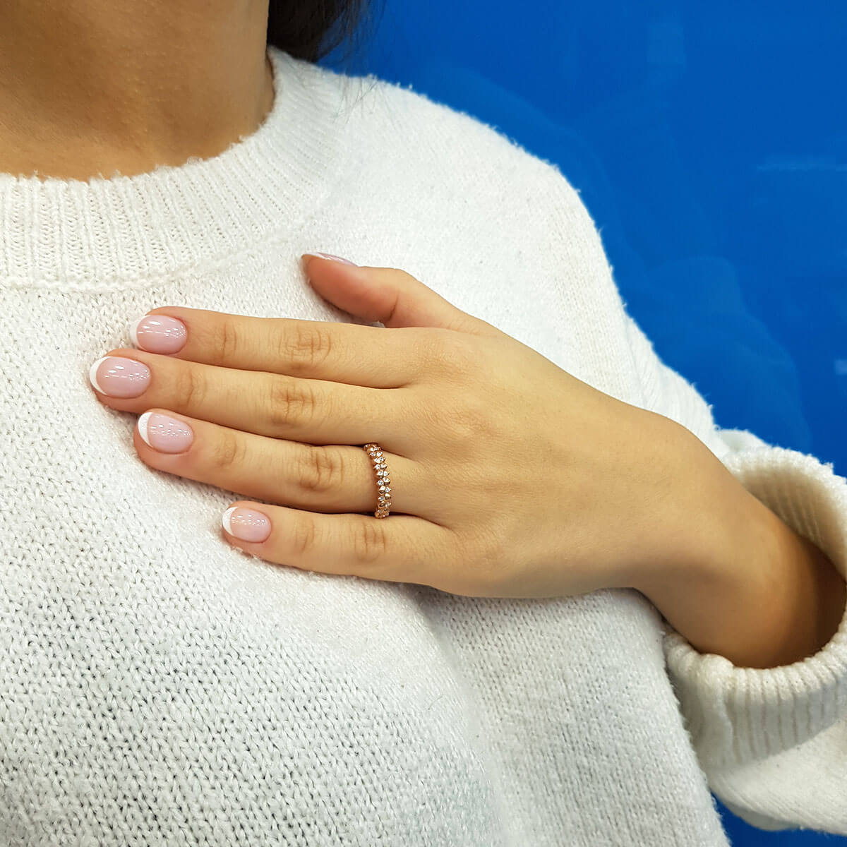 Heart Motif Diamond Ring