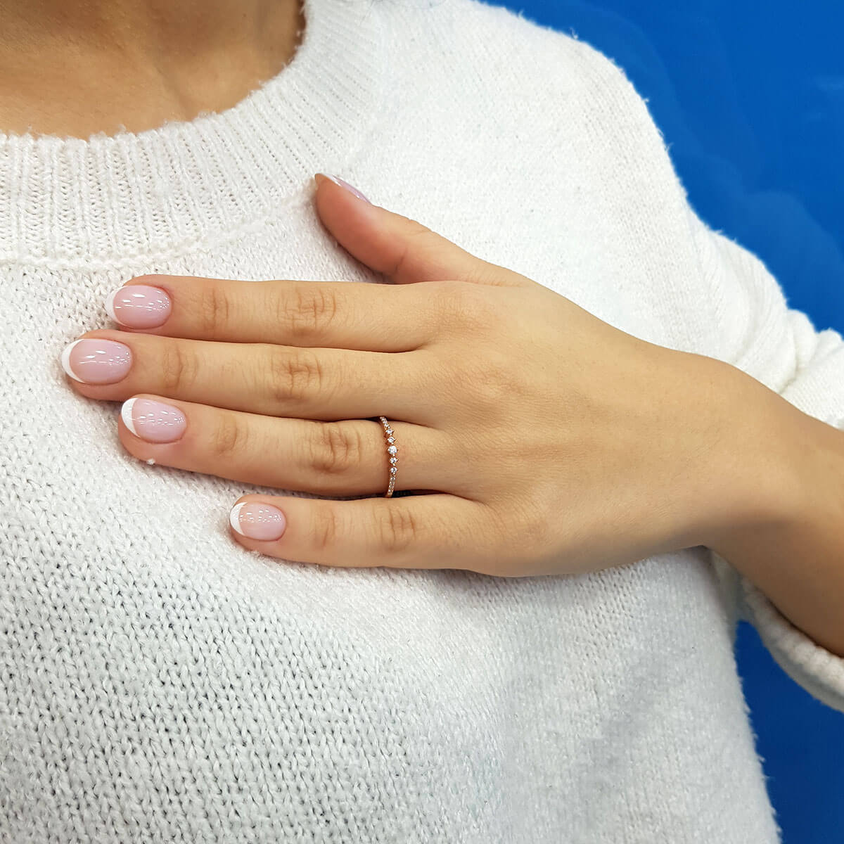 Diamond Semiramis Ring