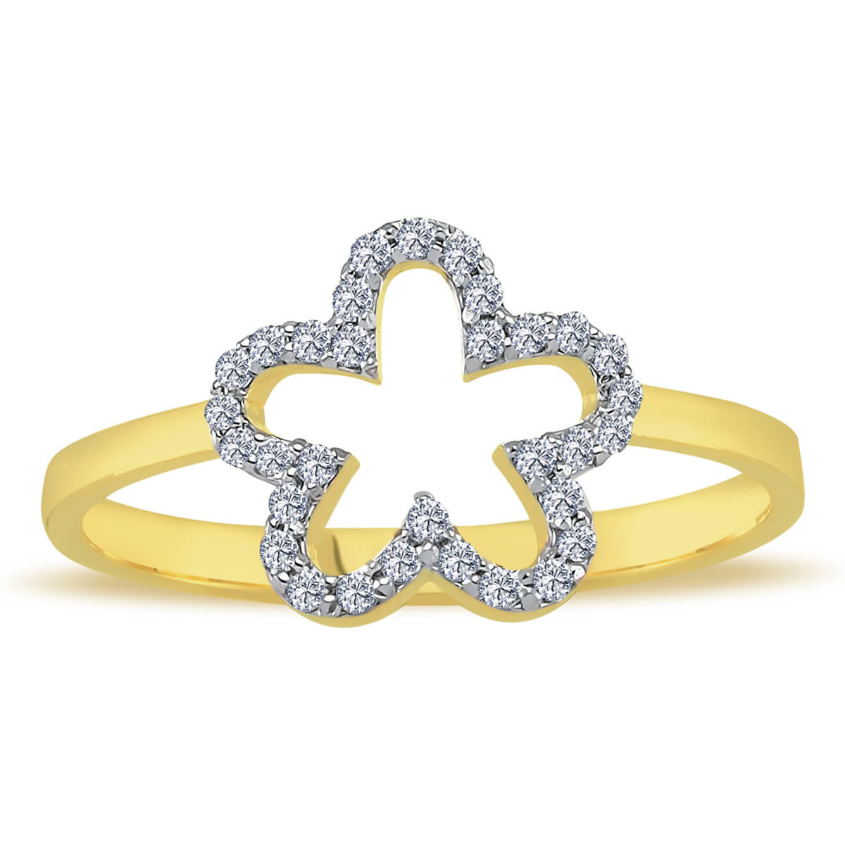 Diamond Flower Ring