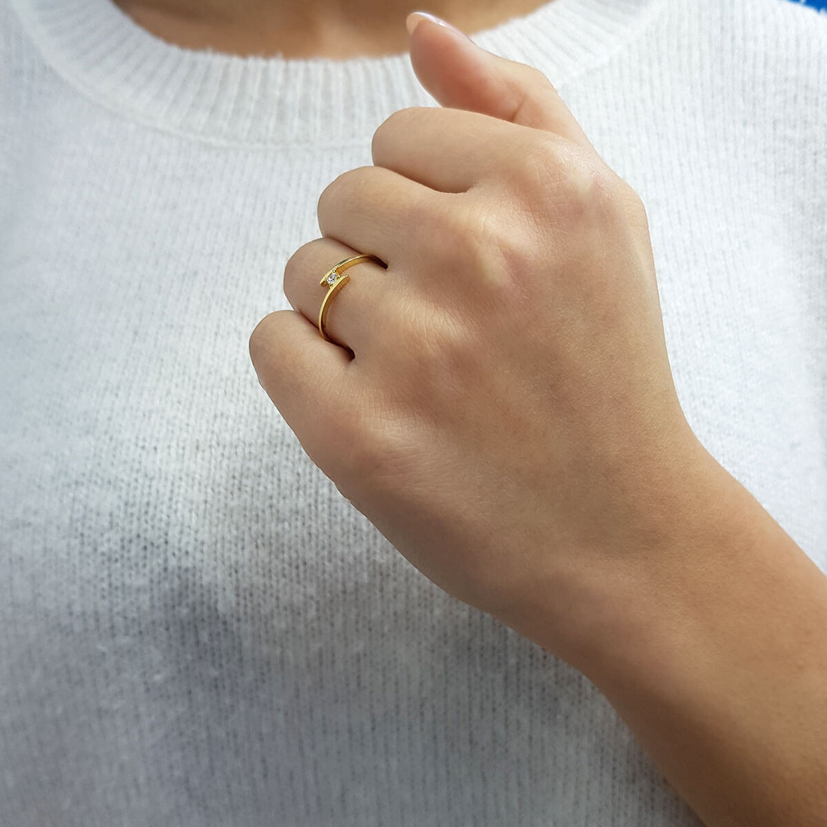 0.05 Carat Diamond Solitaire Ring