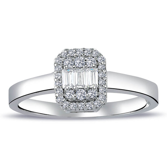 0.23 Carat Baguette Diamond Ring