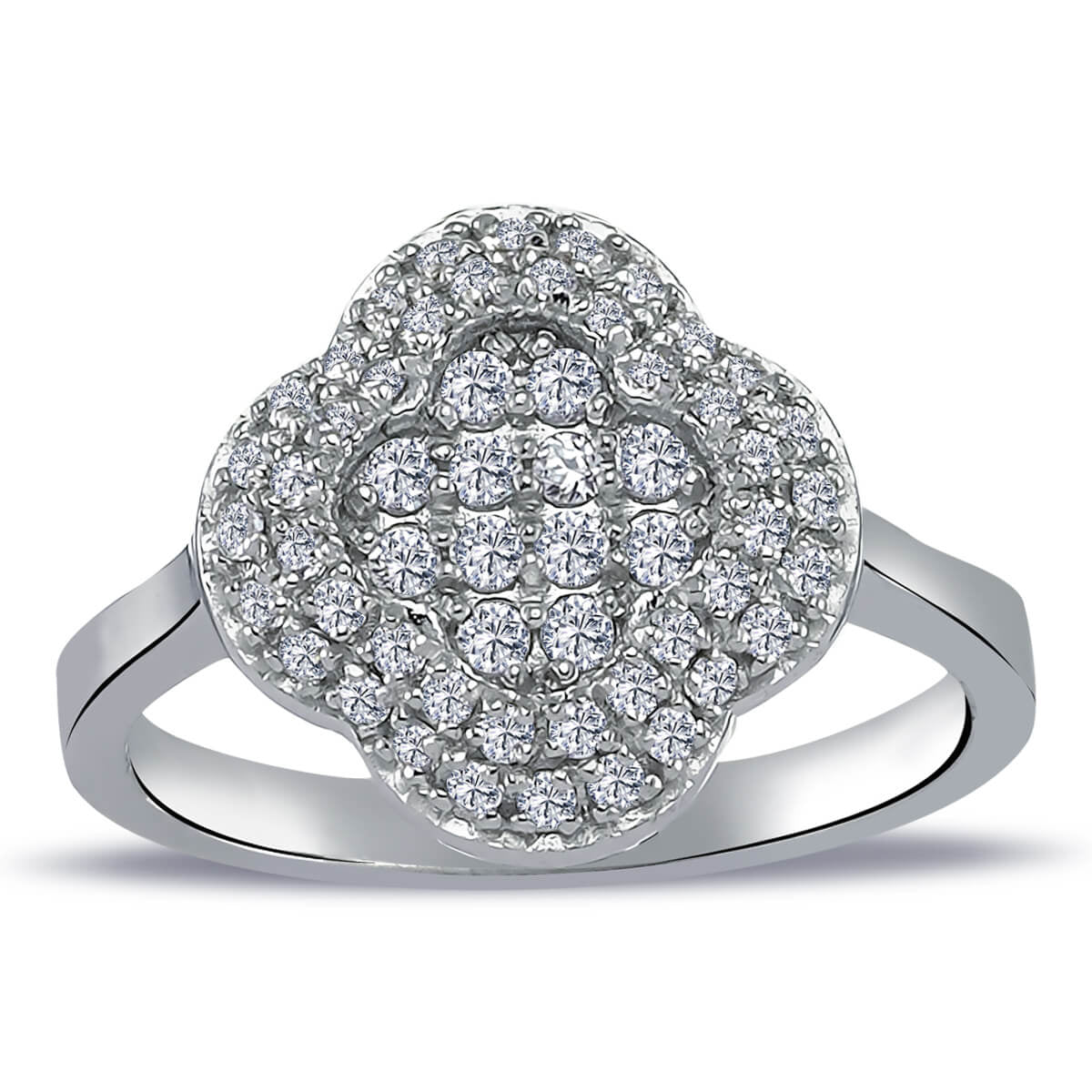 Diamond Quadruple Ring