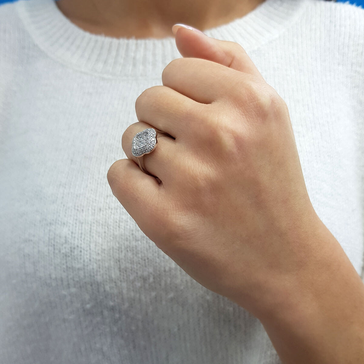 Diamond Quadruple Ring