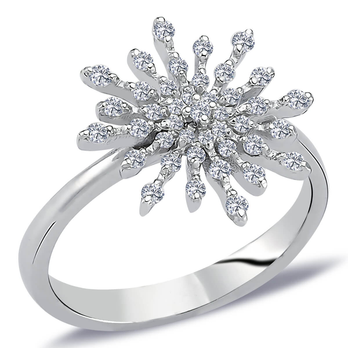 Diamond Snowflake Ring