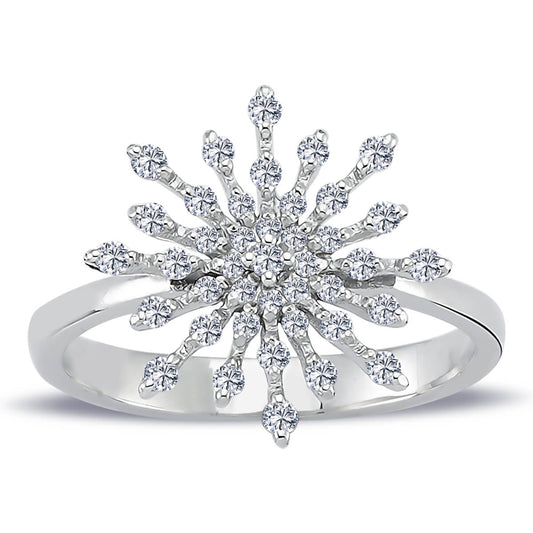Diamond Snowflake Ring