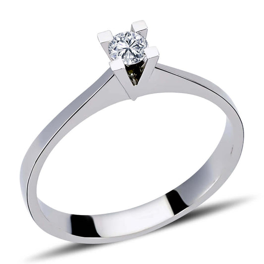 0.13 Carat Diamond Solitaire Ring