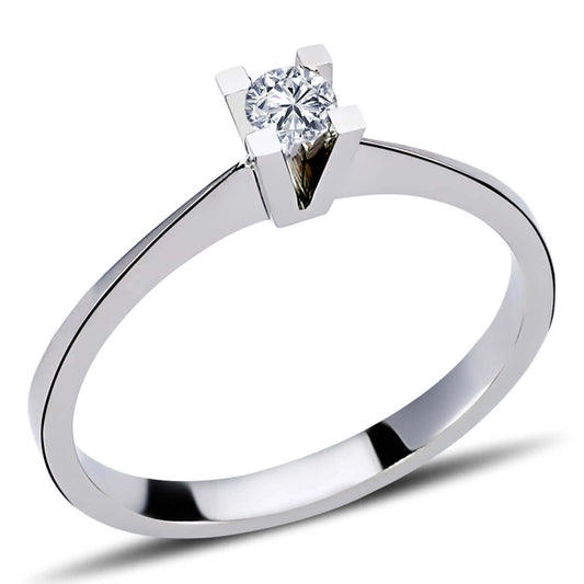 0.14 Carat Diamond Solitaire Ring