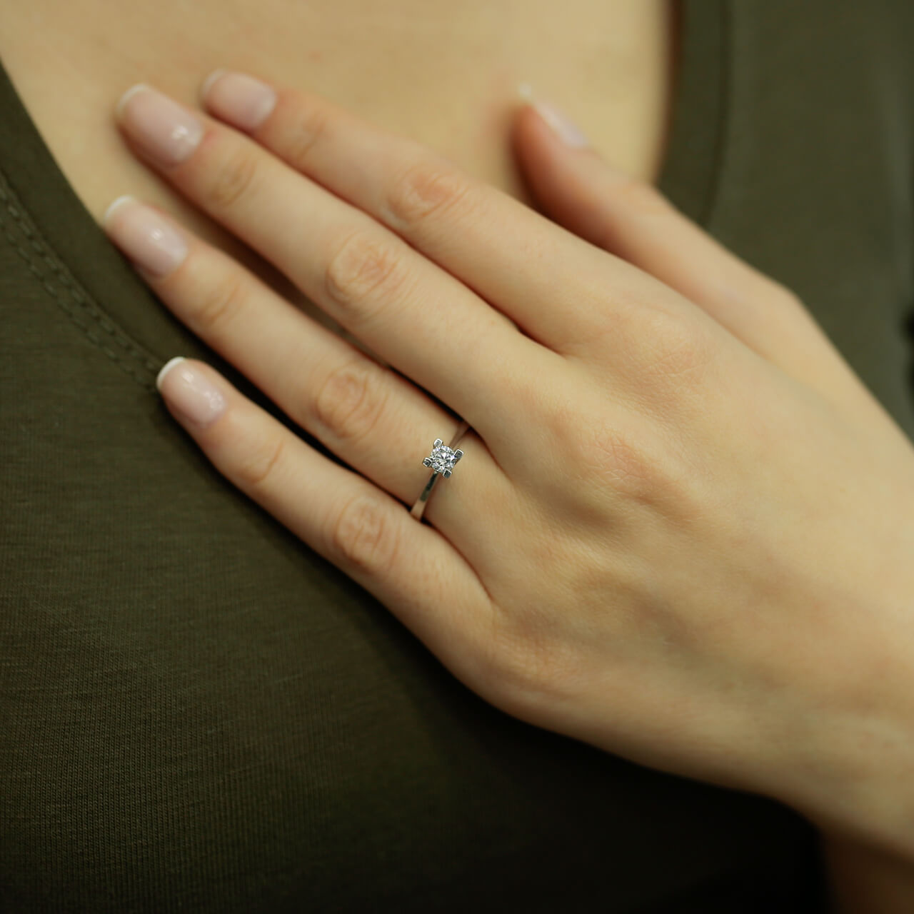 0.24 Carat Diamond Solitaire Ring