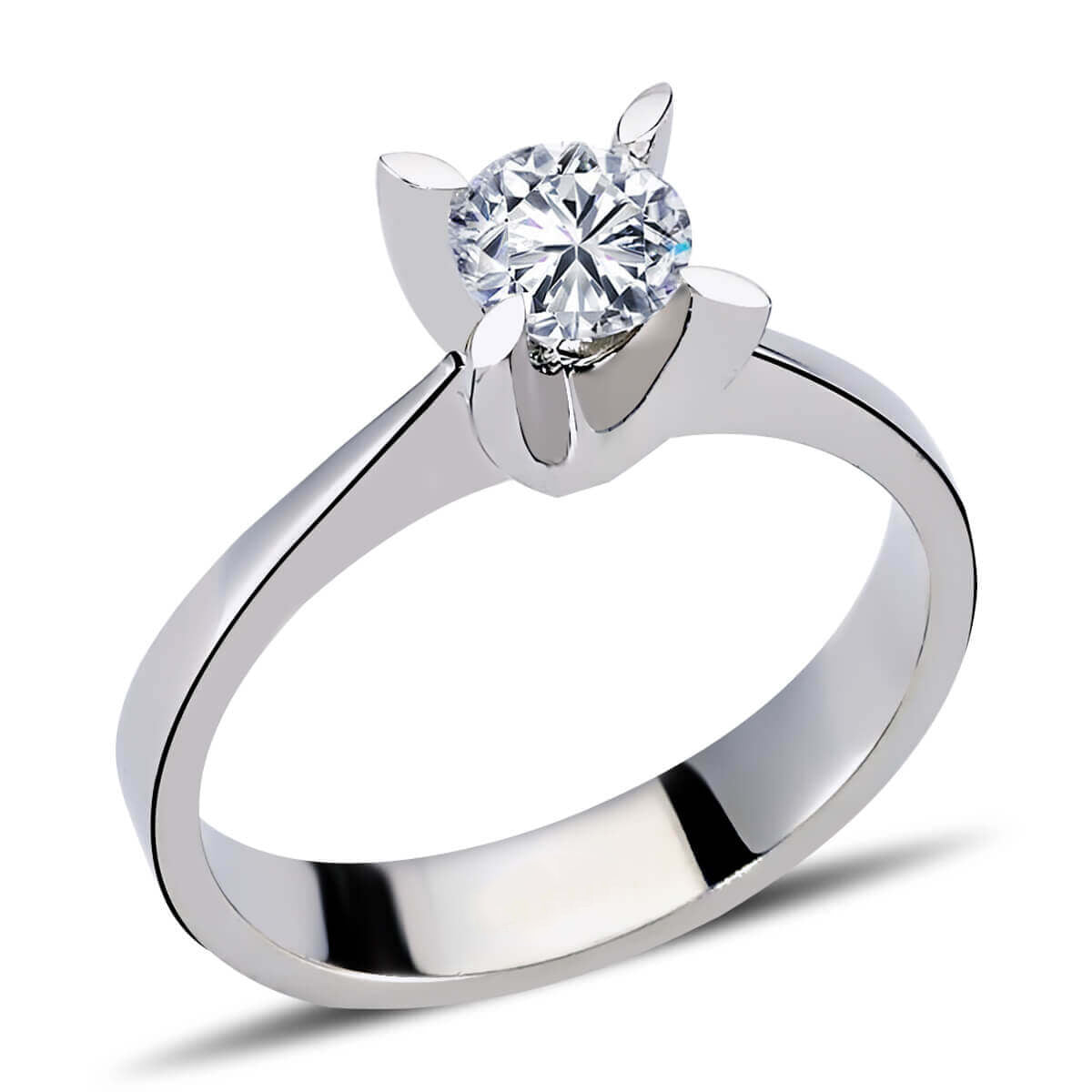 D-SI1 0.50 Carat Diamond Solitaire Ring