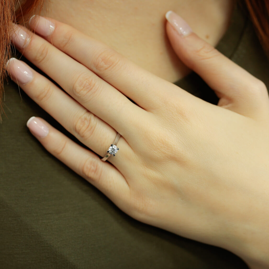 0.32 Carat Diamond Solitaire Ring