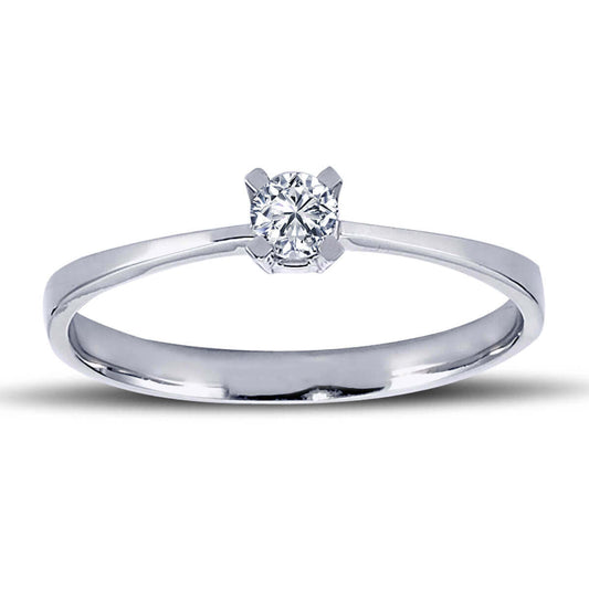 0.13 Carat Diamond Solitaire Ring