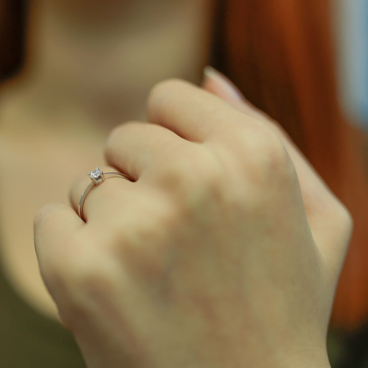 0.13 Carat Diamond Solitaire Ring