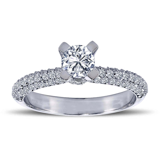 Total 1.23 Carat Diamond Solitaire Ring