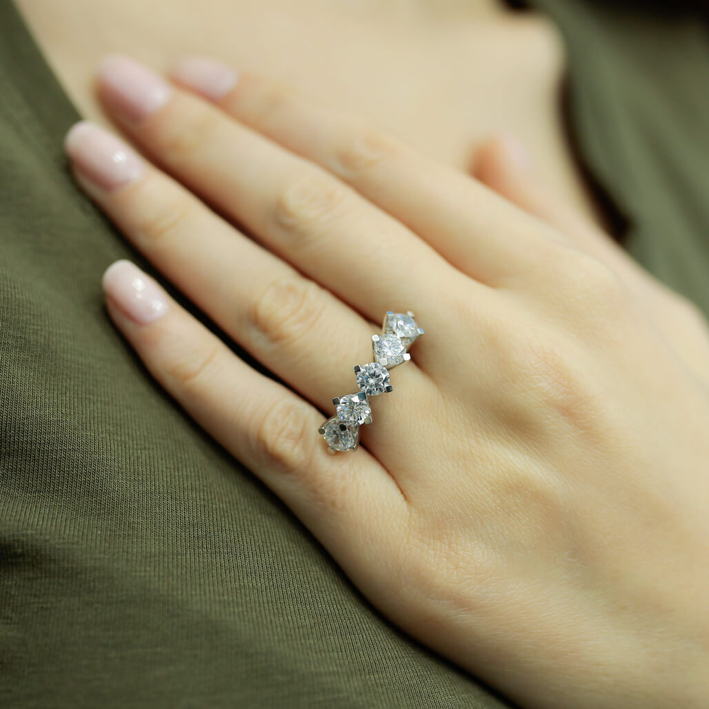 2.50 Carat Diamond Five-Stone Ring