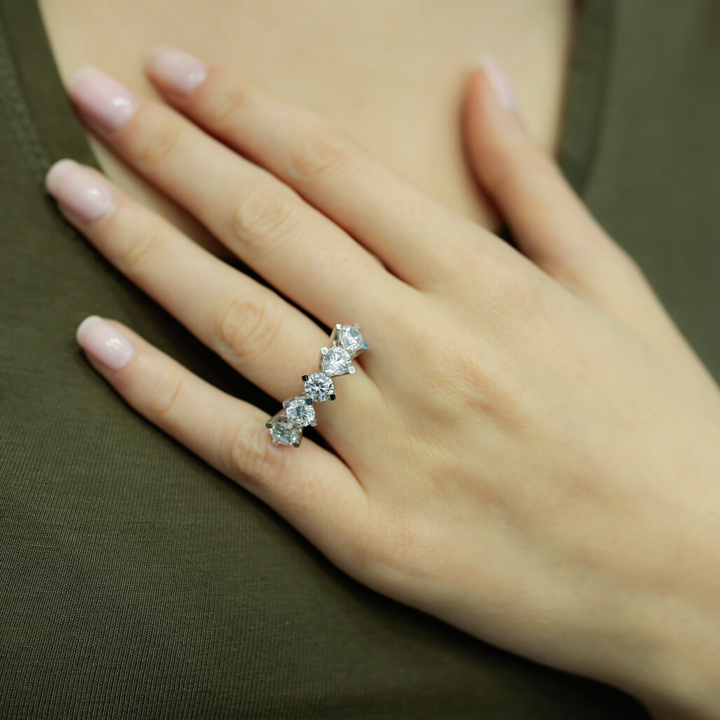 3 Carat Diamond Five-Stone Ring