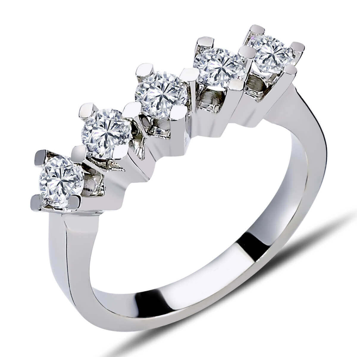 0.65 Carat Diamond Five-Stone Ring