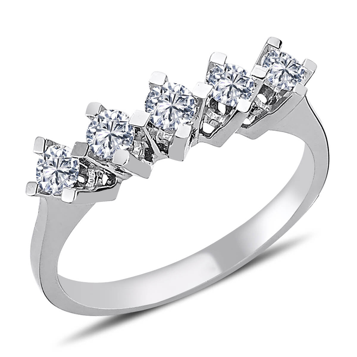 0.50 Carat Diamond Five-Stone Ring