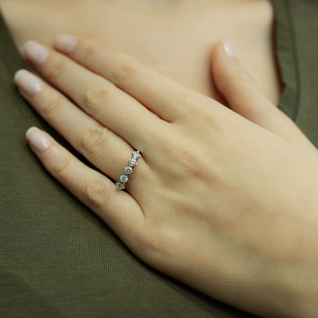 0.50 Carat Diamond Five-Stone Ring