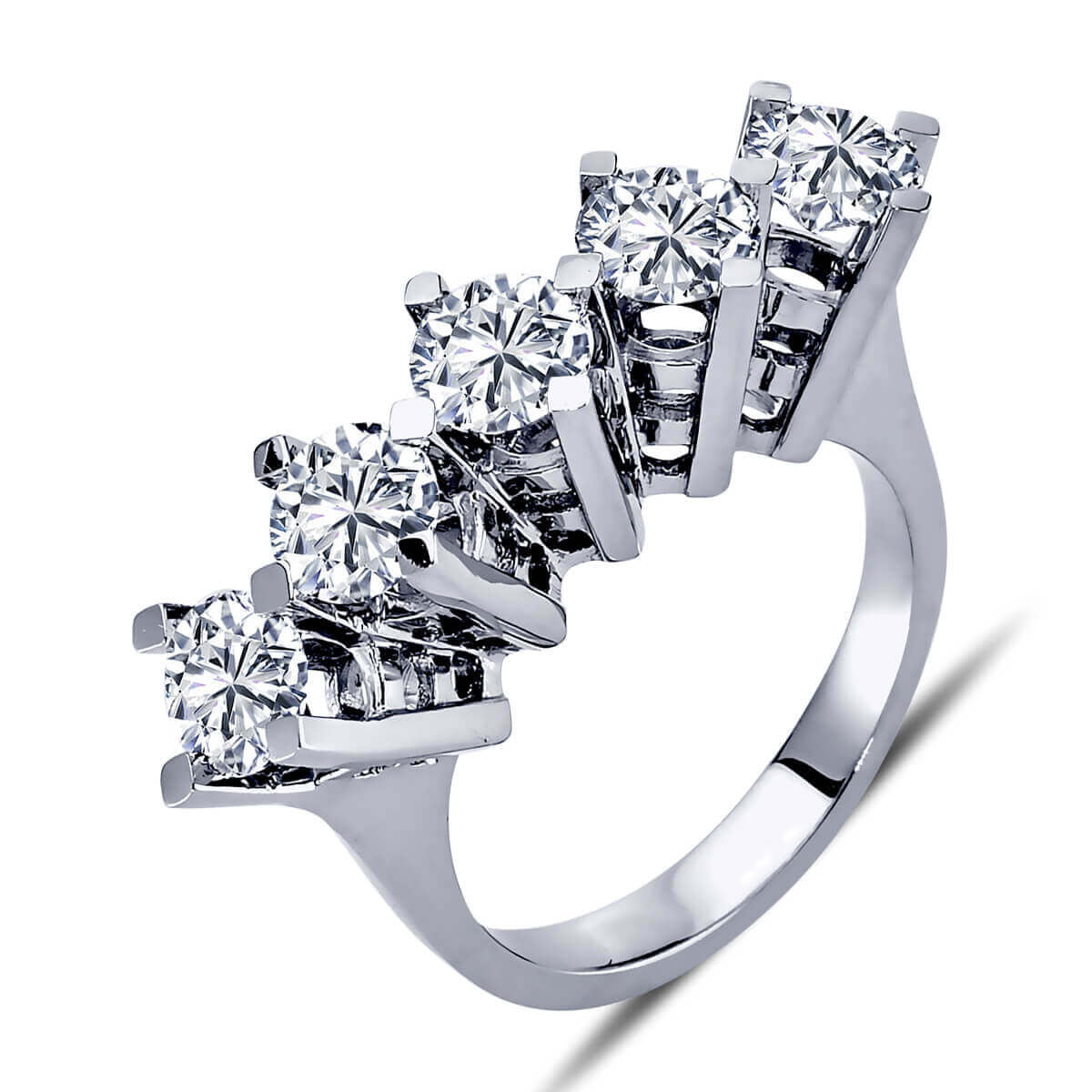 2.50 Carat Diamond Five Stone Ring