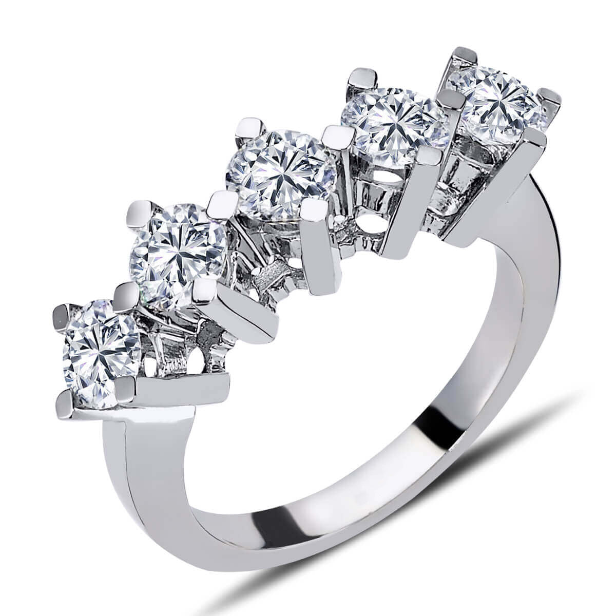 2 Carat Diamond Five-Stone Ring