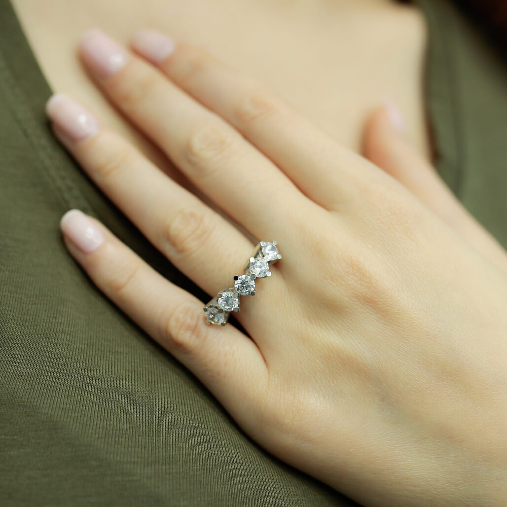 2 Carat Diamond Five-Stone Ring