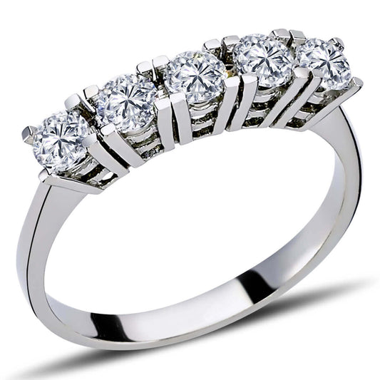 0.65 Carat Diamond Five Stone Ring