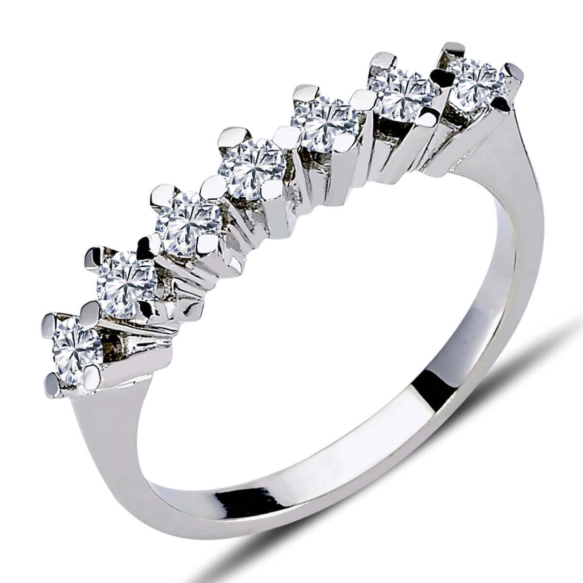 0.35 Carat Diamond Seven-Stone Ring