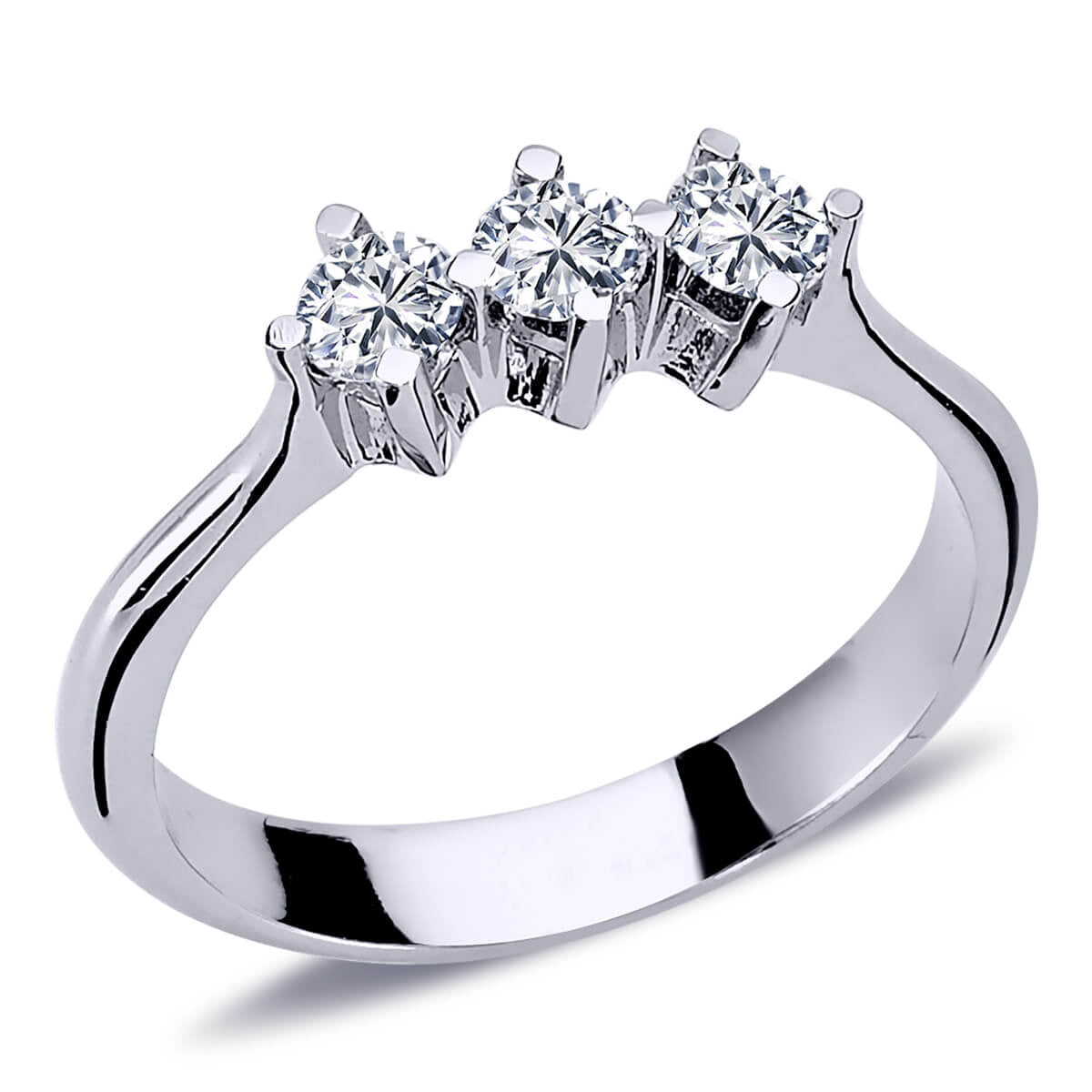 0.45 Carat Diamond Tria Ring