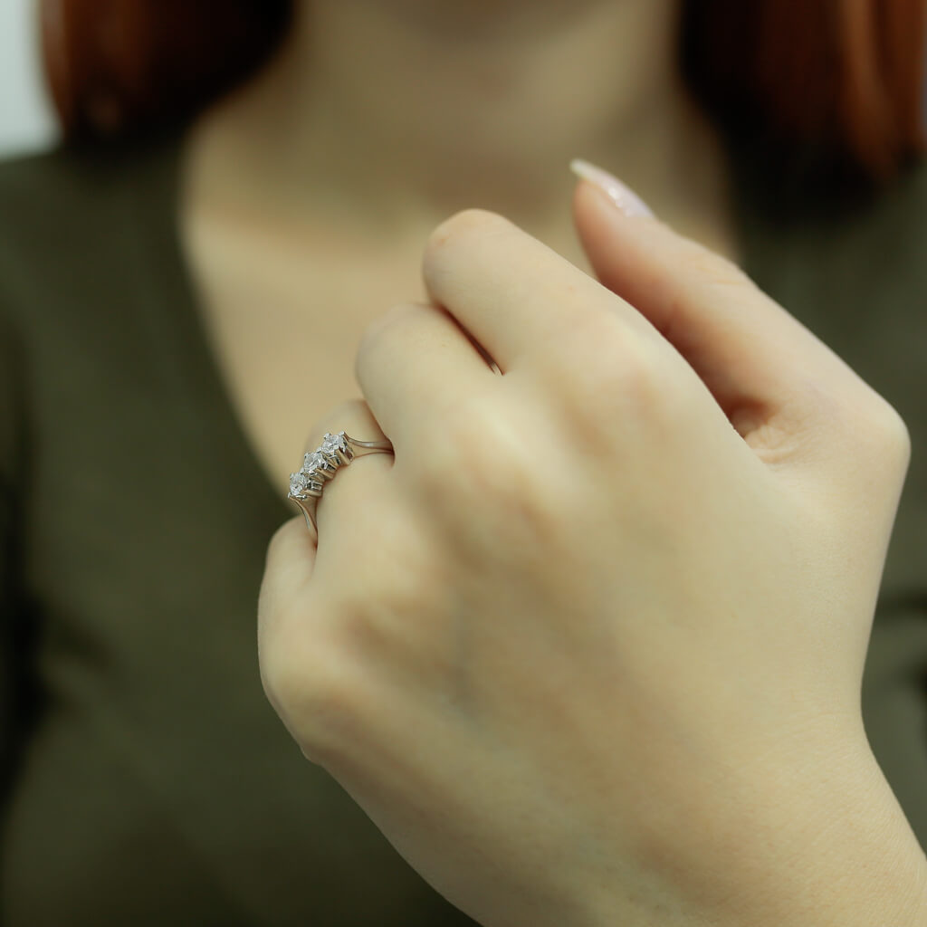 0.45 Carat Diamond Tria Ring