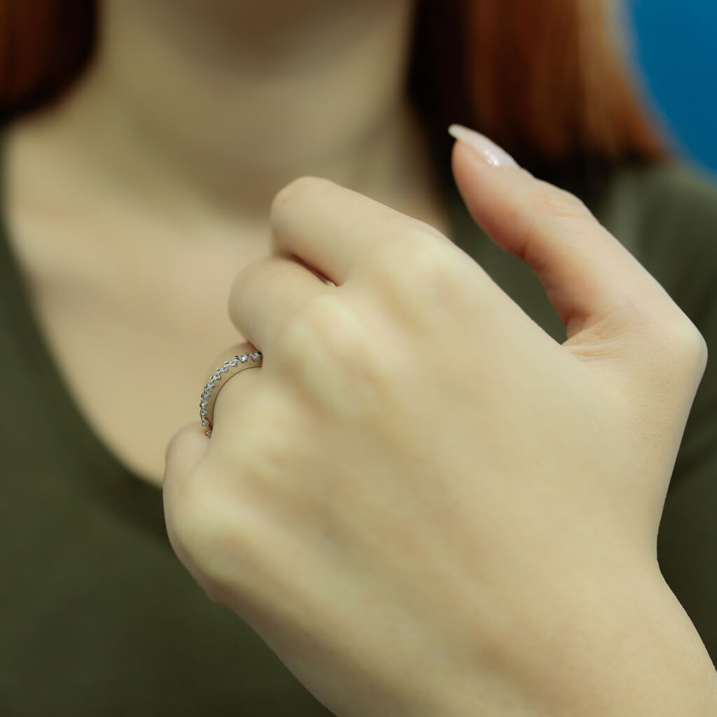 0.27 Carat Diamond Half-Eternity Ring