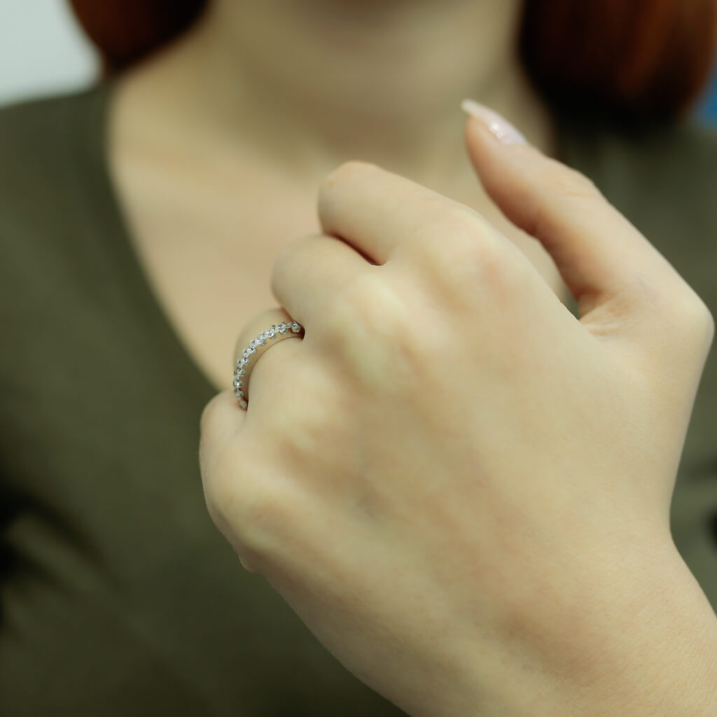 0.48 Carat Diamond Half-Eternity Ring