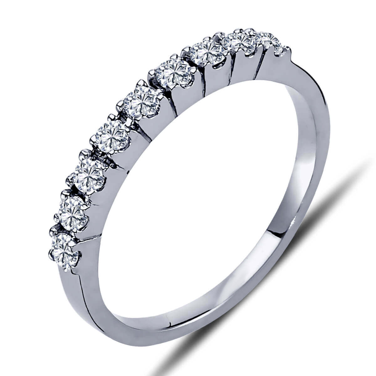 0.37 Carat Diamond Half-Eternity Ring