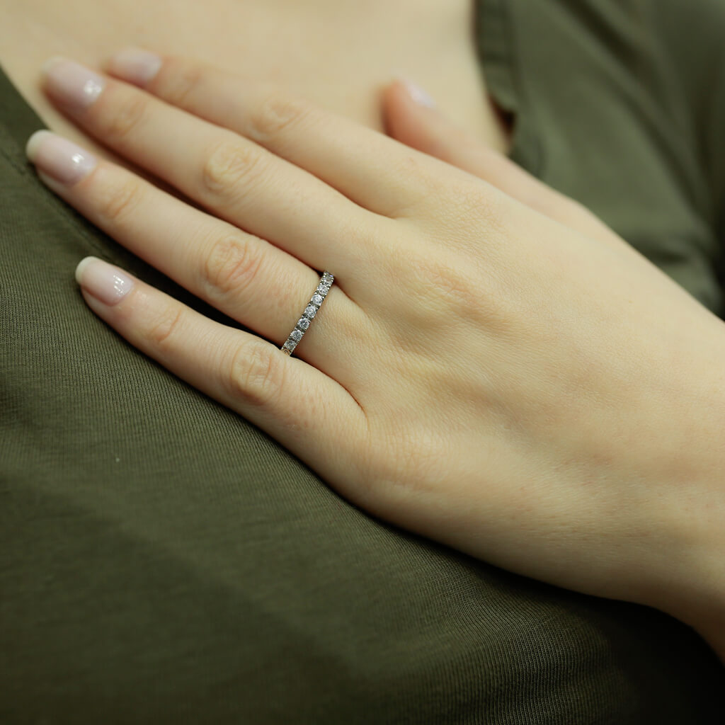 0.37 Carat Diamond Half-Eternity Ring