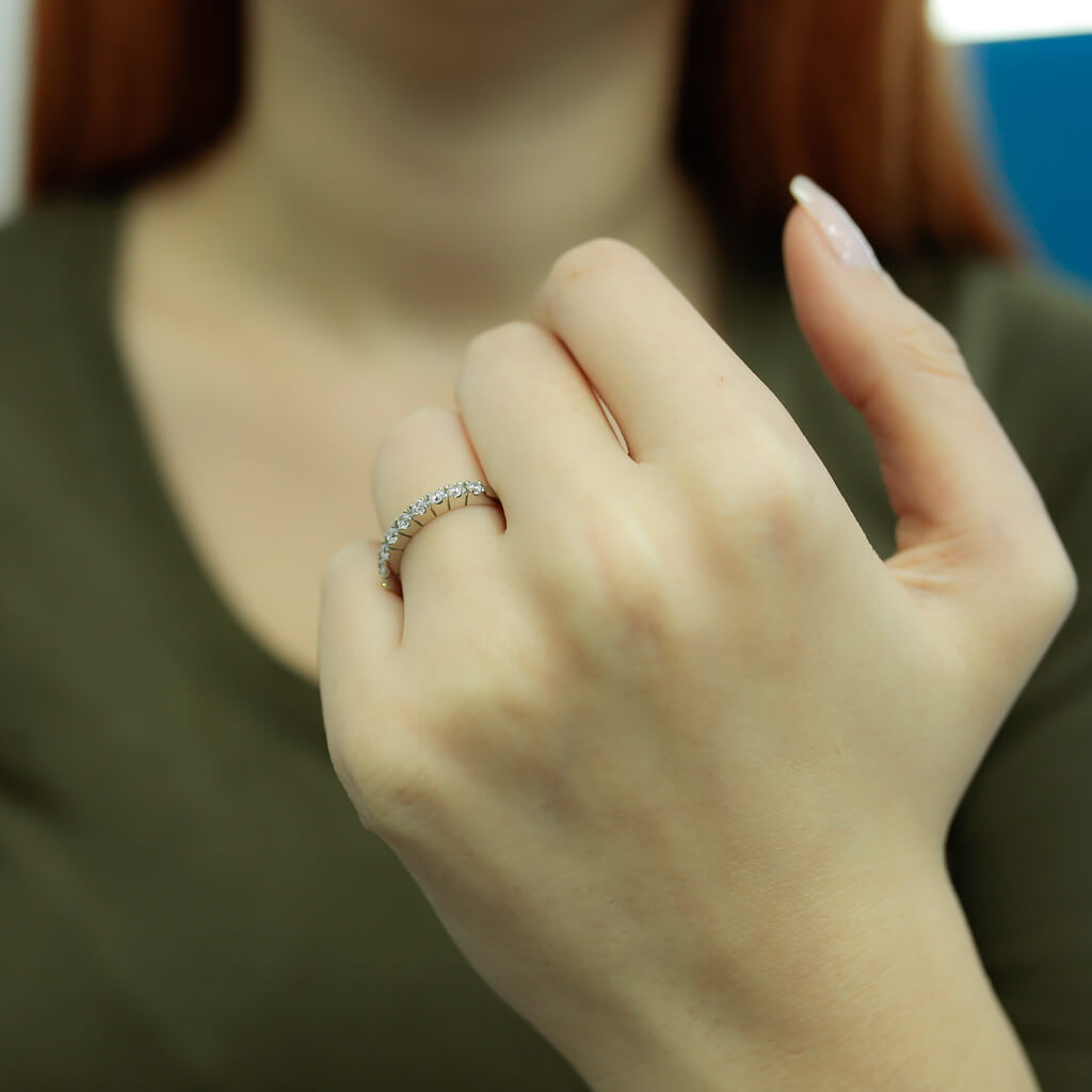 0.37 Carat Diamond Half-Eternity Ring