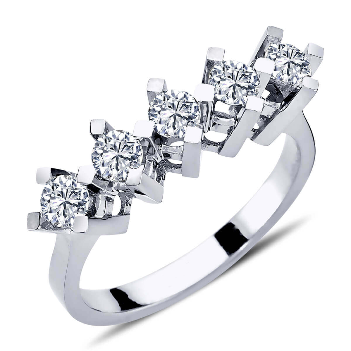 0.70 Carat Diamond five-stone Ring