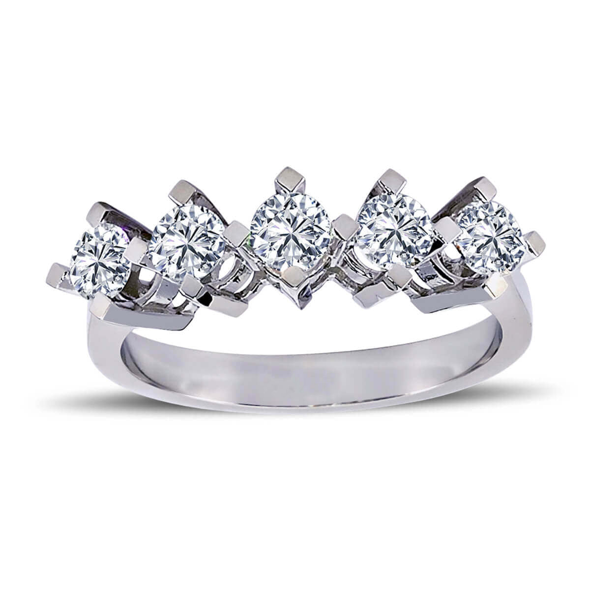 0.83 Carat Diamond five-stone Ring