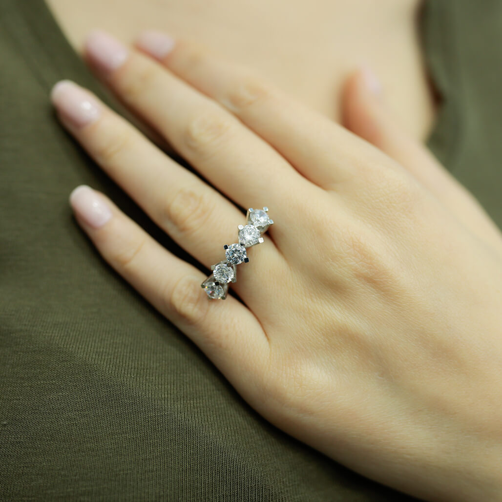 2.25 Carat Diamond five-stone Ring