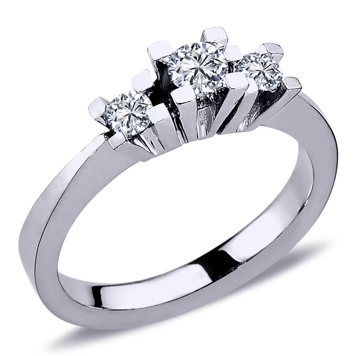 0.32 Carat Diamond Tria Ring