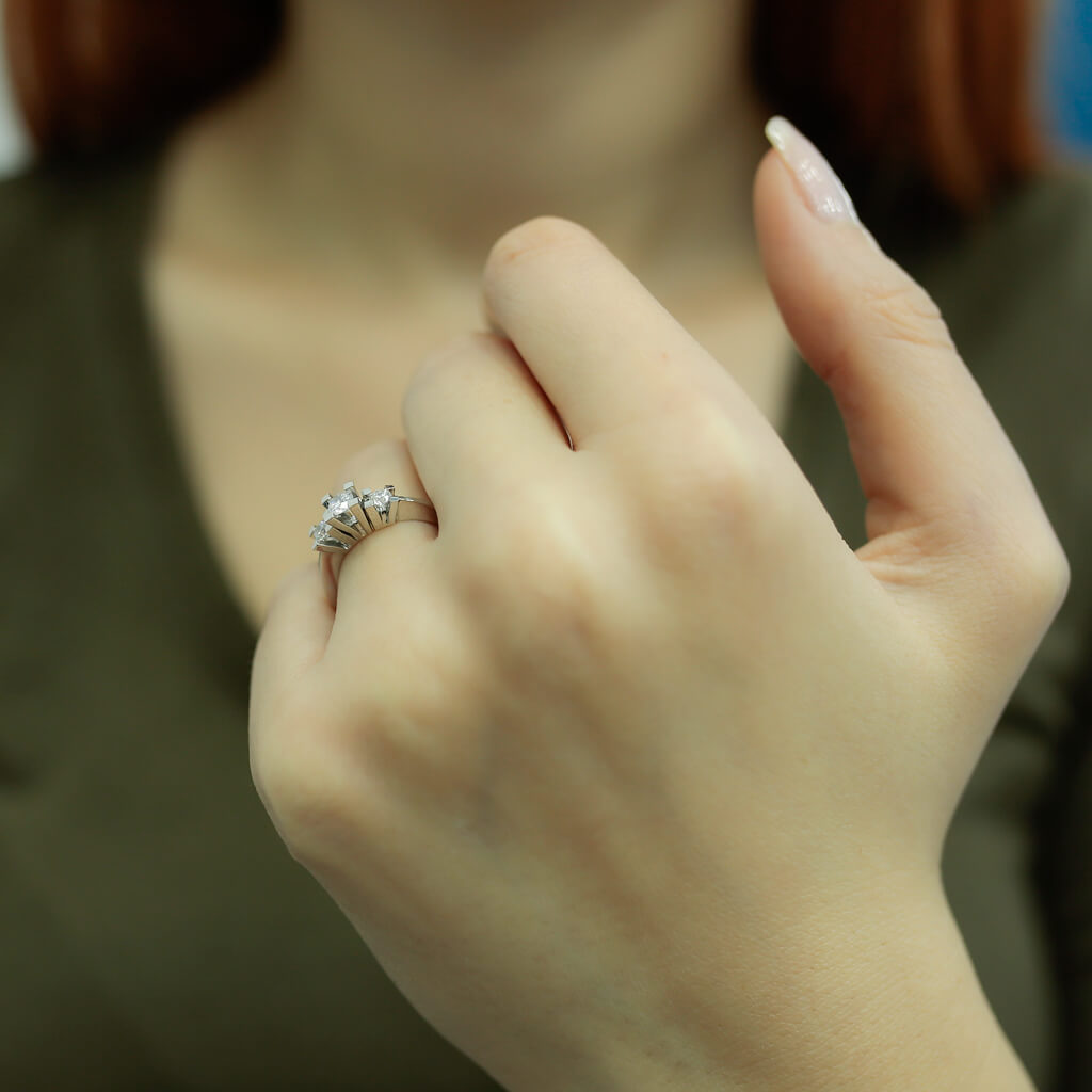 0.32 Carat Diamond Tria Ring