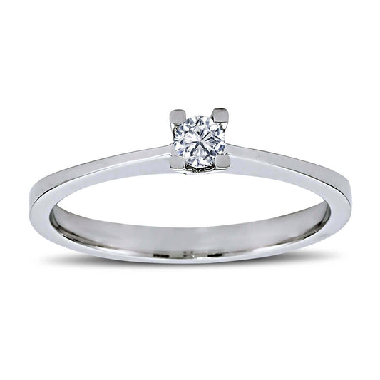 0.11 Carat Diamond Solitaire Ring