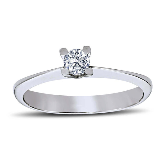 0.16 Carat Diamond Solitaire Ring