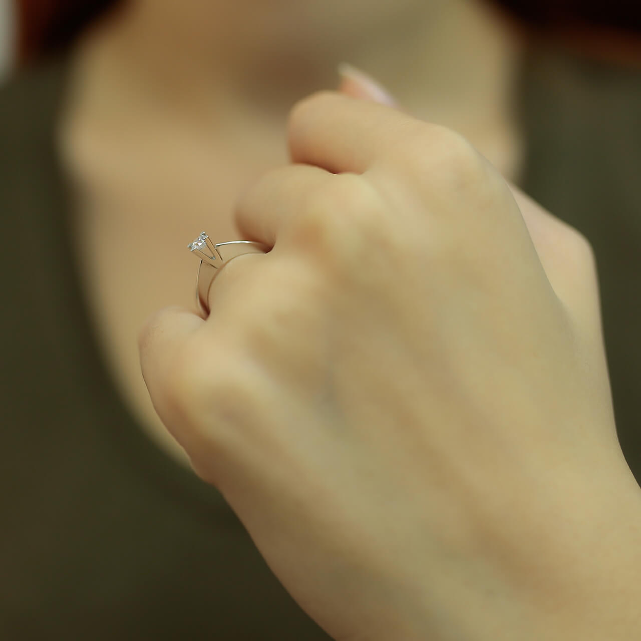 0.16 Carat Diamond Solitaire Ring