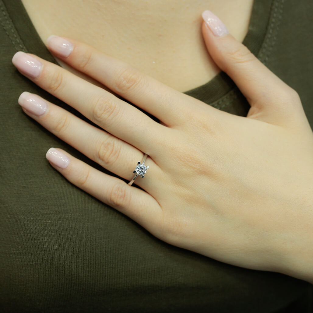 0.61 Carat Diamond Solitaire Ring