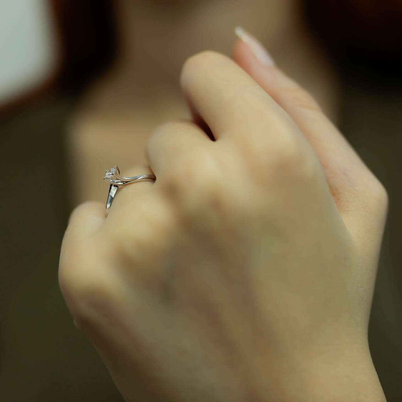 0.14 Carat Diamond Solitaire Ring