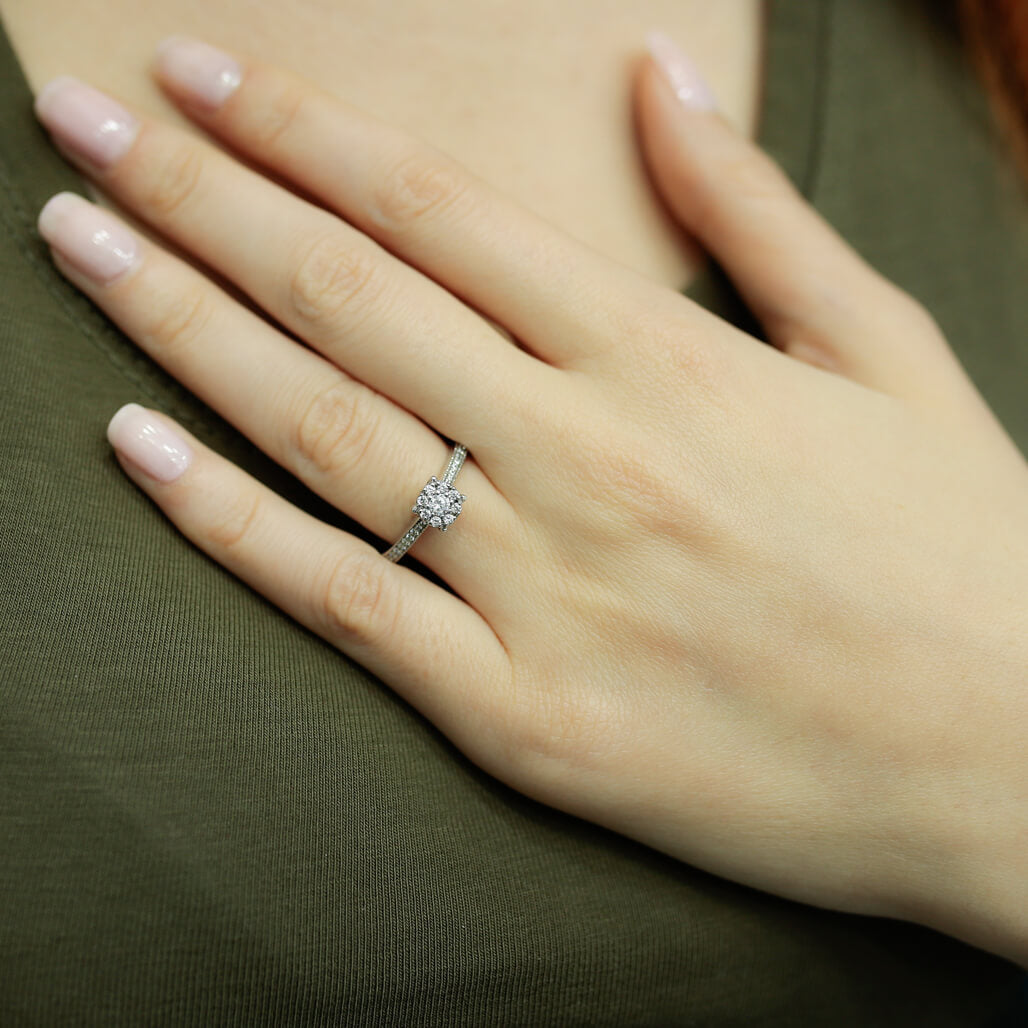 1 Carat Solitaire-Style Diamond Ring