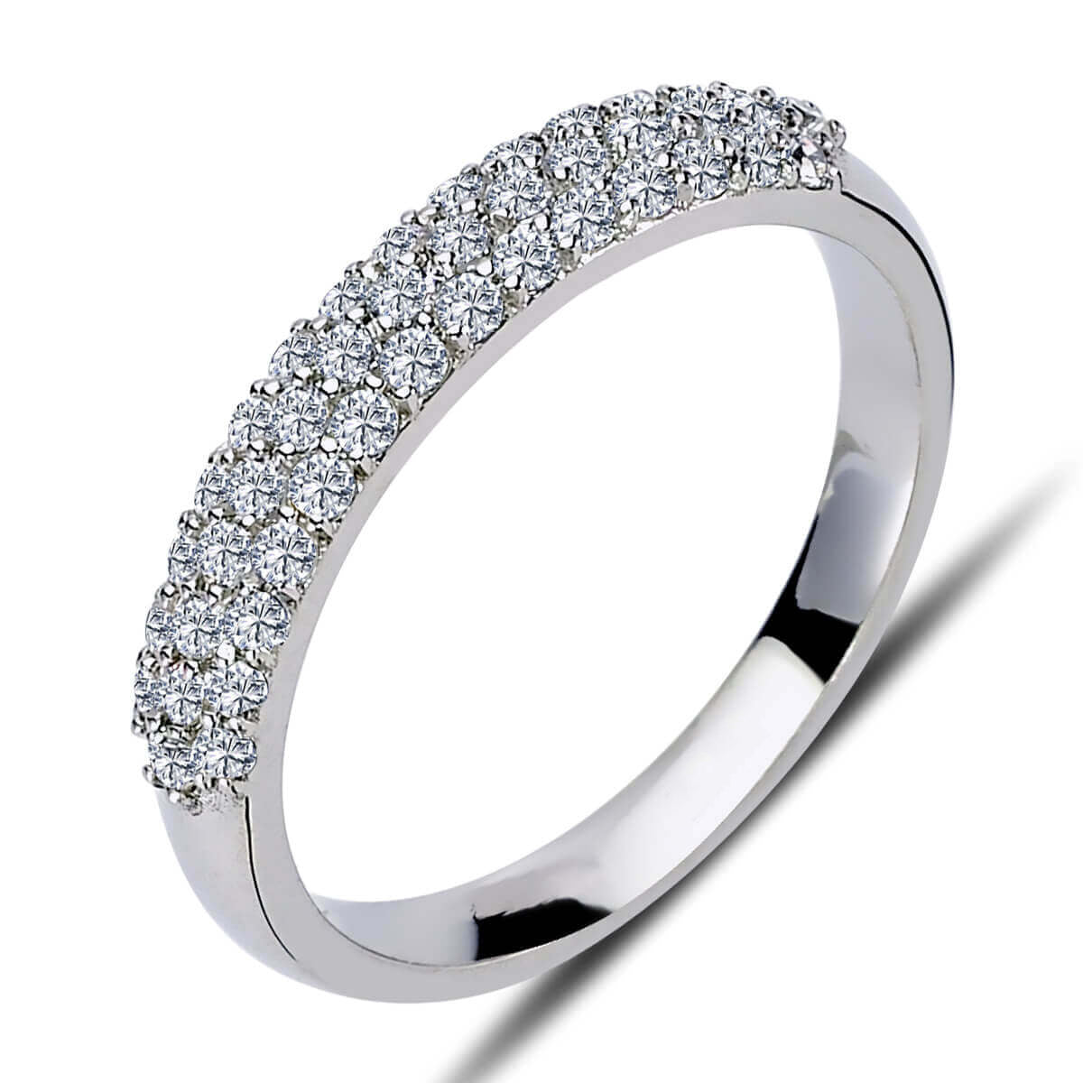 0.45 Carat Diamond Half-Eternity Ring
