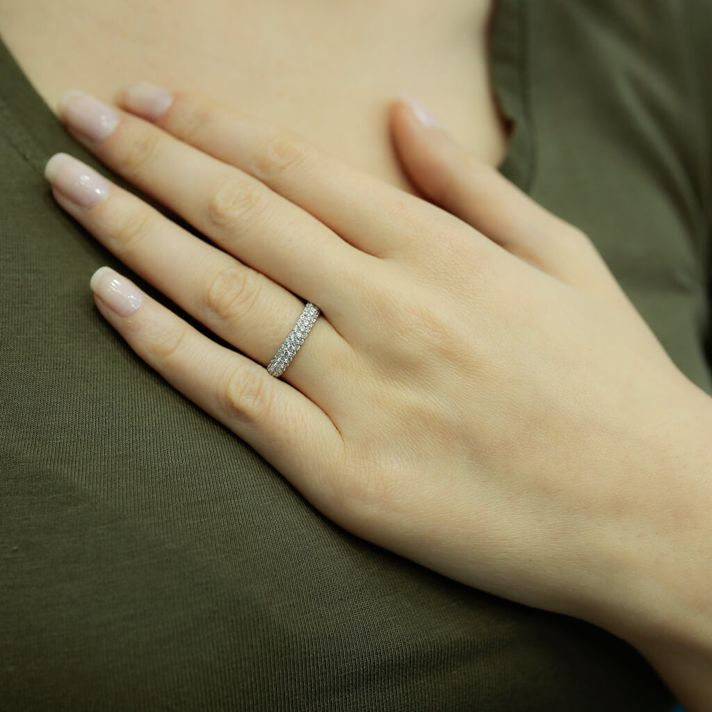 0.45 Carat Diamond Half-Eternity Ring