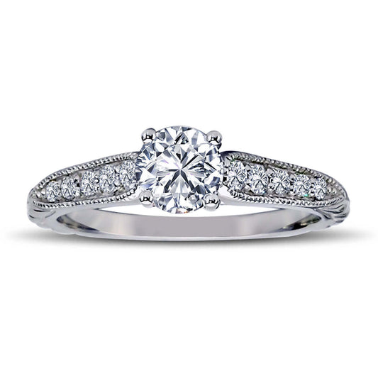 Total 0.70 Carat Diamond Solitaire Ring